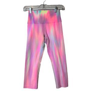 Lululemon Wunder Train High-Rise Tight 19" Psychedelic Wash Multi Sz 4 Square Tg